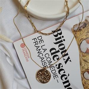 گردنبند دولاین طرح طلا