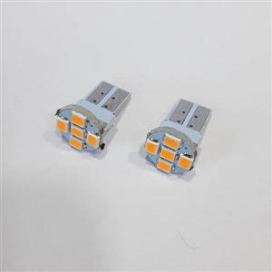 اس ام دی چراغ سکن و پلاک  رنگ نارنجی  در بسته بندی 2 عددی