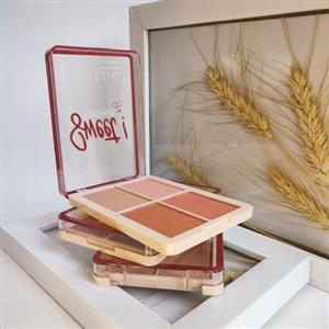 رژ  گونه  چهار تکه  طرح فانتزی صورتی  پیگمنت بالا مات