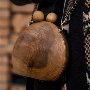 کیف چوبی زنانه مدل هانا