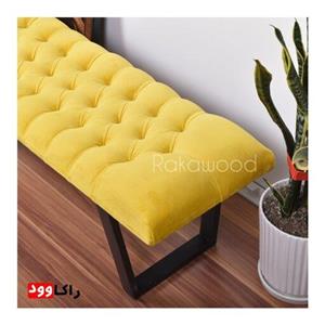پاف نیمکت لمسه پایه فلزی راکاوود(هزینه ارسال پس کرایه)