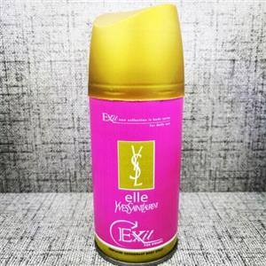 اسپری بدن زنانه EXIT مدل elle با رایحه ی گرم و تند  و ماندگاری بالا
