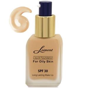 کرم پودر پمپی فاقد چربی SPF30 لوسمنت شماره 214 