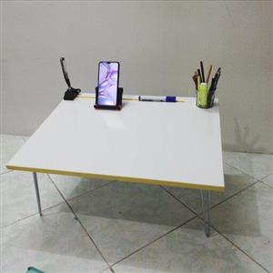 میز تحریر تاشو وایت برد با شیار نگهدارنده خودکار  و نوشیدنی