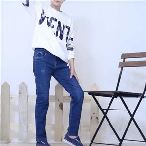 شلوار پسرانه جین کمرکش سایز 60 تا 80