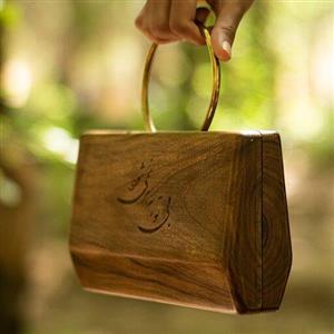 کیف چوبی مدل روناک مناسب برای خانم ها و هدیه بسیار خاص