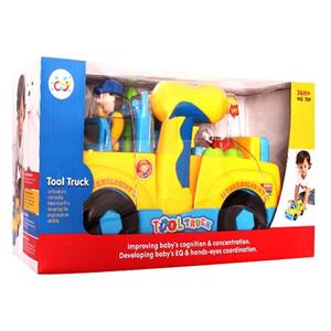 بازی آموزشی ماشین ابزار هولی تویز 789 کامیون ابزار HUILE TOYS مدل 789