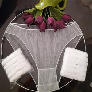 شورت5عددی یکبار مصرف بهداشتی اویسافری سایز دوایکس و3 ایکس جهت مصارف  خانم ها مسافرت هتل‌ها سالن ها ضد حساسیت سفید