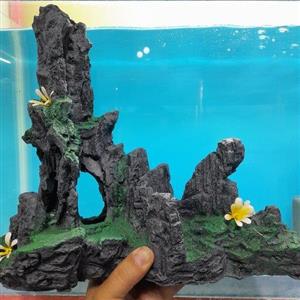 مجسمه دکوری پلی استر آکواریوم مدل صخره کد 11