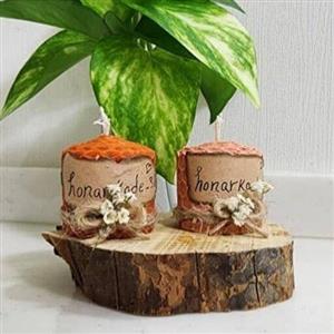 شمع موم عسل (دو عددی) در رنگ های متنوع و زیبا