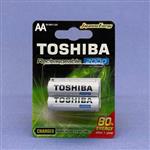 باطری قلمی شارژی توشیبا TOSHIBA 950 mAH AAA کارت دو عددی اورجینال
