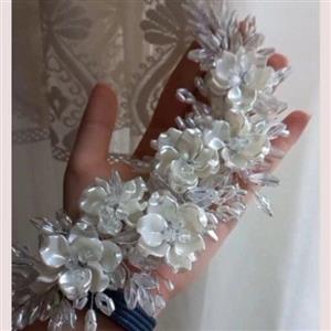 ریسه مو ،تاج عروس،تل مجلسی _ریسه گل های رز مینیاتوری  سفید lielaiii[💥💥]