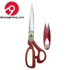 قیچی پین قرمز دسته فلزی سایز 11 قیچی pin قیچی خیاطی.