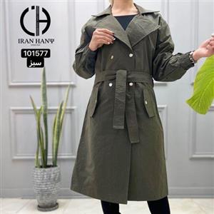 بارانی زنانه پاراشوت چهار دکمه ایران هانی 101577