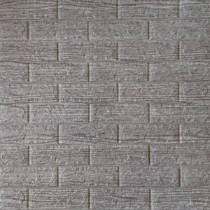 دیوارپوش فومی طرح چوب قهوه ای