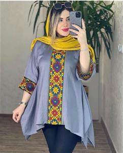 مانتو پوشیده و جلو بسته \nمدل نغمه جنس کرپ کش و تور و چرم خارجی سایزبندی 38 تا 60 دوخت تمیز تنخور شیک 