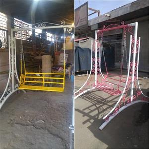 تاب فلزی طرح برج گل دار دو نفره