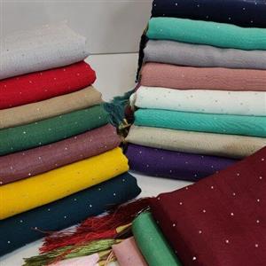 شال مجلسی اسلپ نگین دار رنگی