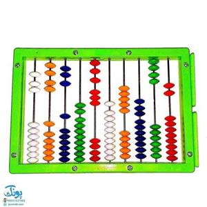 چرتکه کوچک افقی مدل لبخند سایز 14*20 CM به همراه راهنمای آموزش چرتکه