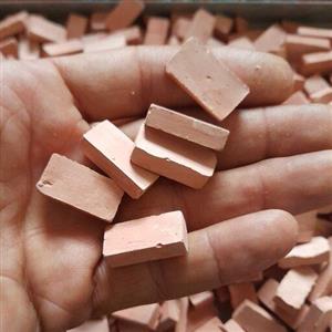 آجر ماکت سازی آجر مینیاتوری بسته500 عددی رنگ قرمز