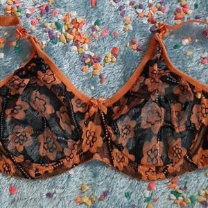 سوتین پرسی  فنردار گل دار