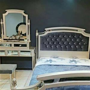 تخت خواب دونفره تمام ام دی اف همراه با لوازم کد 800