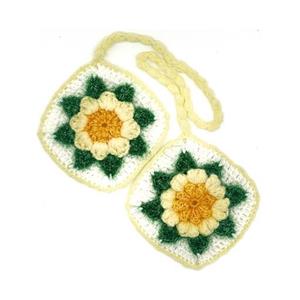 دستگیره بافتنی آشپزخانه طرح گل برجسته تزئینی و کاربردی