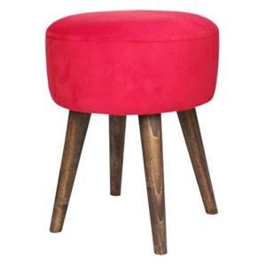 پاف صندلی مخمل در رنگ های متنوع وبا پایه از جنس چوب