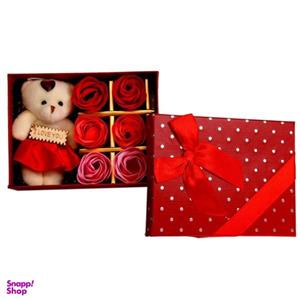 ست کادویی عروسک خرس مدل Red Heart