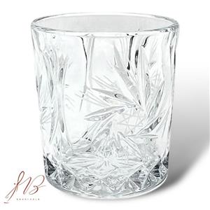 لیوان  نیم لیوان طرحدار دار خورشیدی پریما تراش دار  کریستال 18 درجه 1خارجی