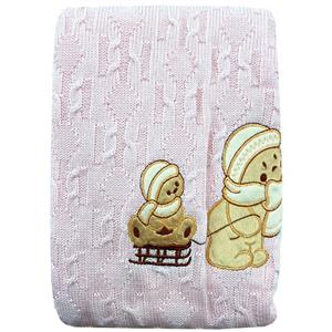 پتو بافت کرک دار طرح خرس مینل Minel کد 412