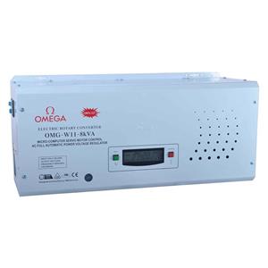 استابلایزر امگا 8KVA W مدل W11-8K تکفاز سروو موتوری استابلایزر امگا مدل دیواری ظرفیت 8000VA