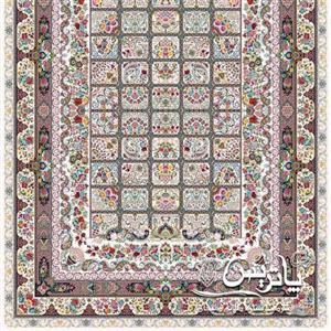 فرش پاتریس 1200شانه  طرح هفت افلاک کرم  کناره 3متری