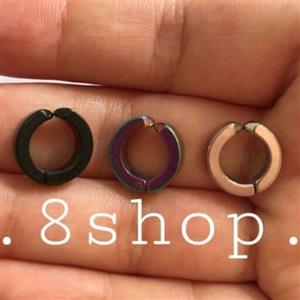 پیرسینگ تکی فیک حلقه ای(نیازی نیست گوشتون سوراخ باشه)