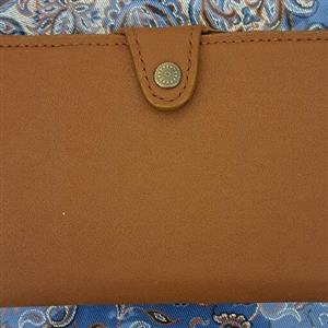 کیف دسته چک چرم مصنوعی دست دوز