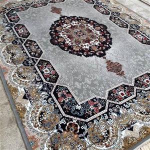 فرش ماشینی ارزان کاشان 440 شانه نقشه هالیدی 6متری