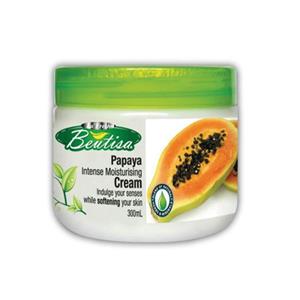 کرم مرطوب کننده بیوتی سا با عصاره پاپایا 300 میلی لیتر Butisa papaya intense moisturising cream 300ml 