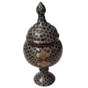 قندان مسی خاتم کاری