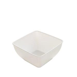 پیاله مربعی لوکس طلقی 350 سی سی 6 عددی سفید