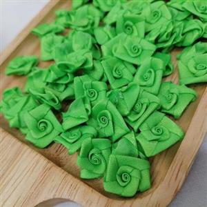 گل رز روبانی پارچه ای