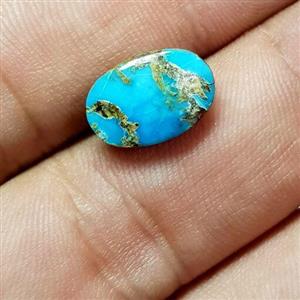 فیروزه طبیعی و اصل نیشابور رنگ آبی محک شجر طلایی کد 728