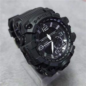 ساعت مردانه جیشاک کاسیو Casio دوموتوره تمام مشکی 