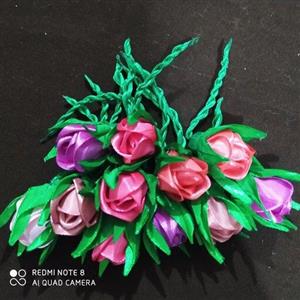 گل مصنوعی غنچه رز تزئینی