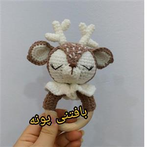 جغجغه ی خرگوش درغرفه بافتنی پونه..بافته شده با بهترین برندکامواترک ضدحساسیت .باایرانی هم میتونید سفارش بدید قیمتش کمتر