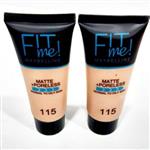 کرم پودر مایبلین فیت می شماره 115 maybelline fit me 