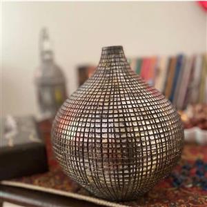 گلدان  دکوری طرح پتینه ورق کاری
