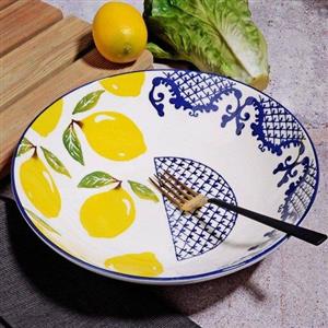 کاسه سالاد قطر 26 ارتفاع 9\nKosova lace lemon012محصول ترکیه\nهر عدد  