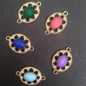 خرجکار  دو حلقه سنتی نگین دار تک عددی