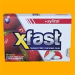 آدامس بدون قند X-fast با طعم توت فرنگی حاوی زایلیتول