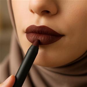 رژ لب مدادی گیاهی سالم در رنگ های زیبا قرمز کالباسی قهوه ای